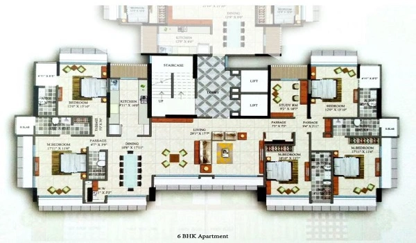 Featured Image of Godrej Regal Pavilion 6 BHK Floor Plan